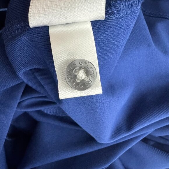 Masters Tech Polo Shirt Mens Large Blue Short Sleeve‎ Printed Golf TP-2966 - Picture 7 of 8